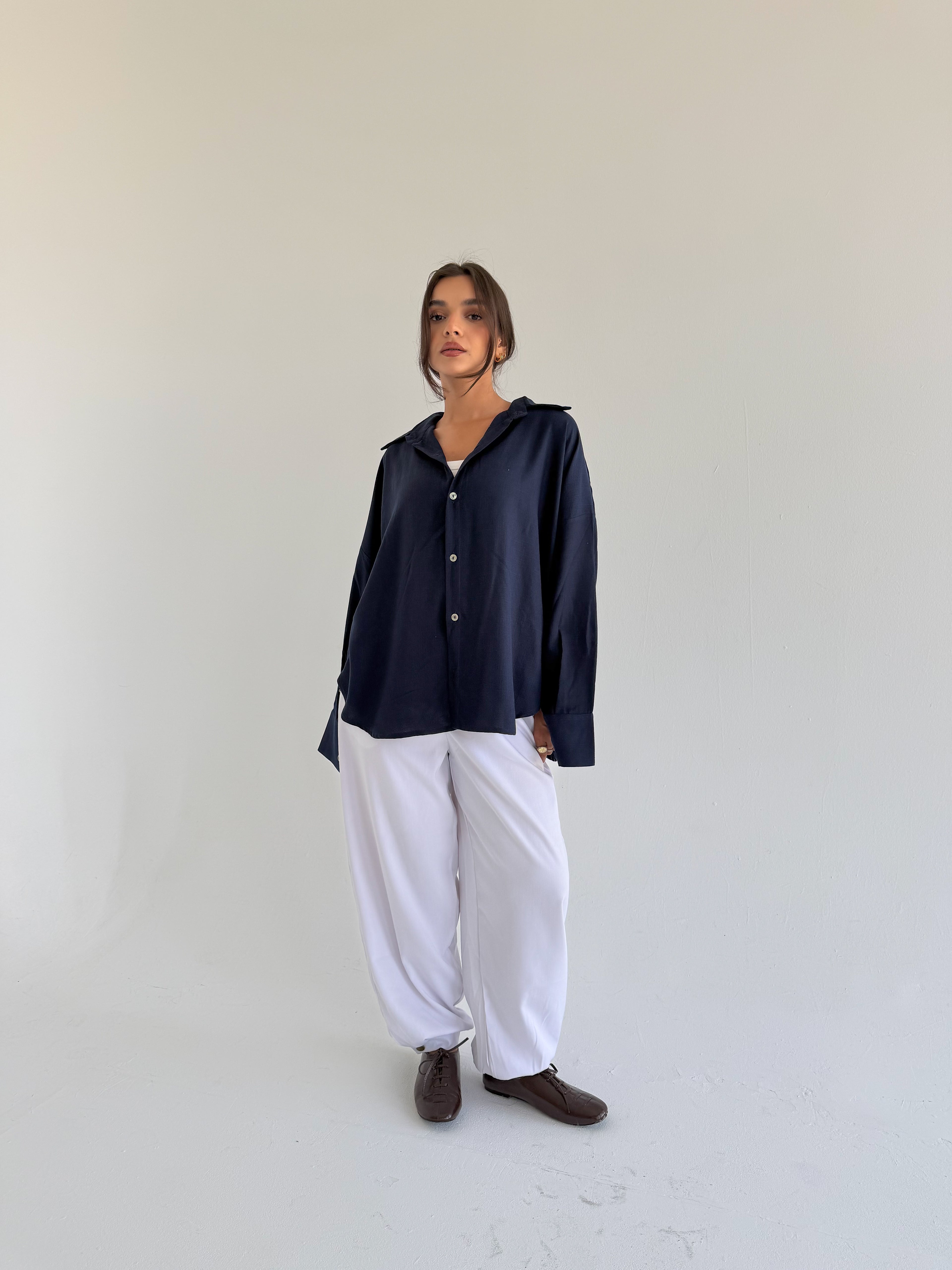 Navy chemise
