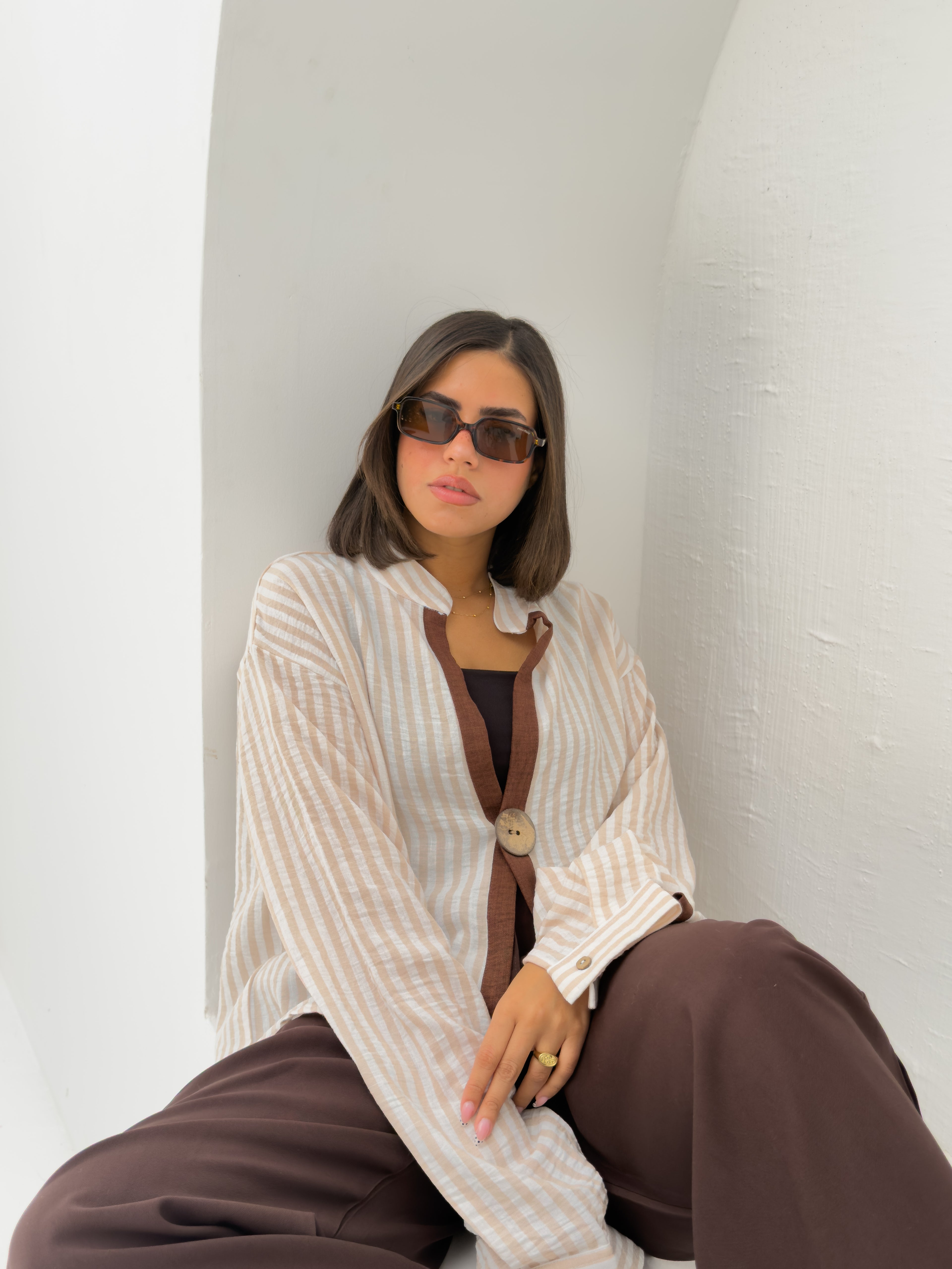STRIPPY BLOUSE