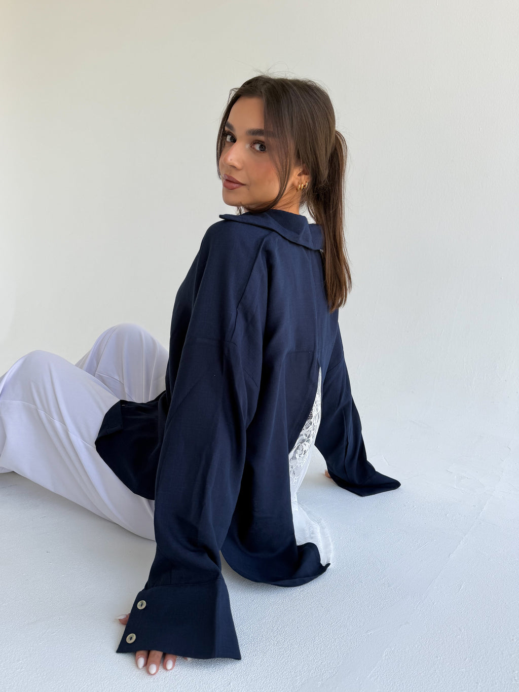 Navy chemise
