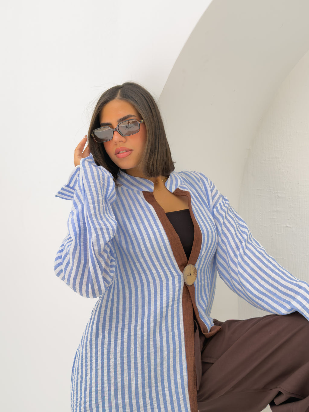 STRIPPY BLOUSE