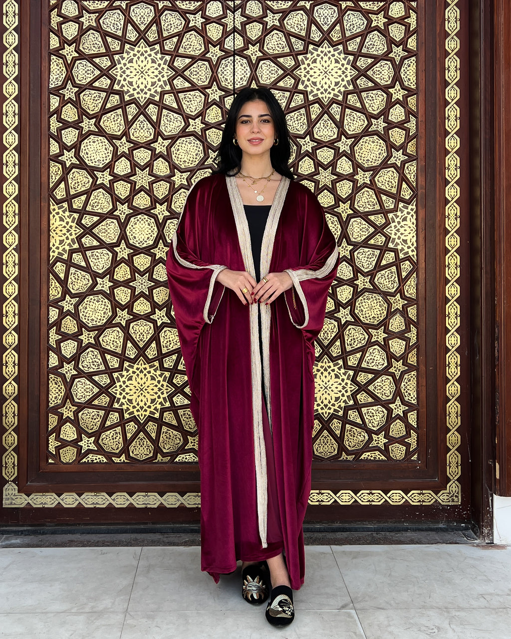 Velveto kaftan