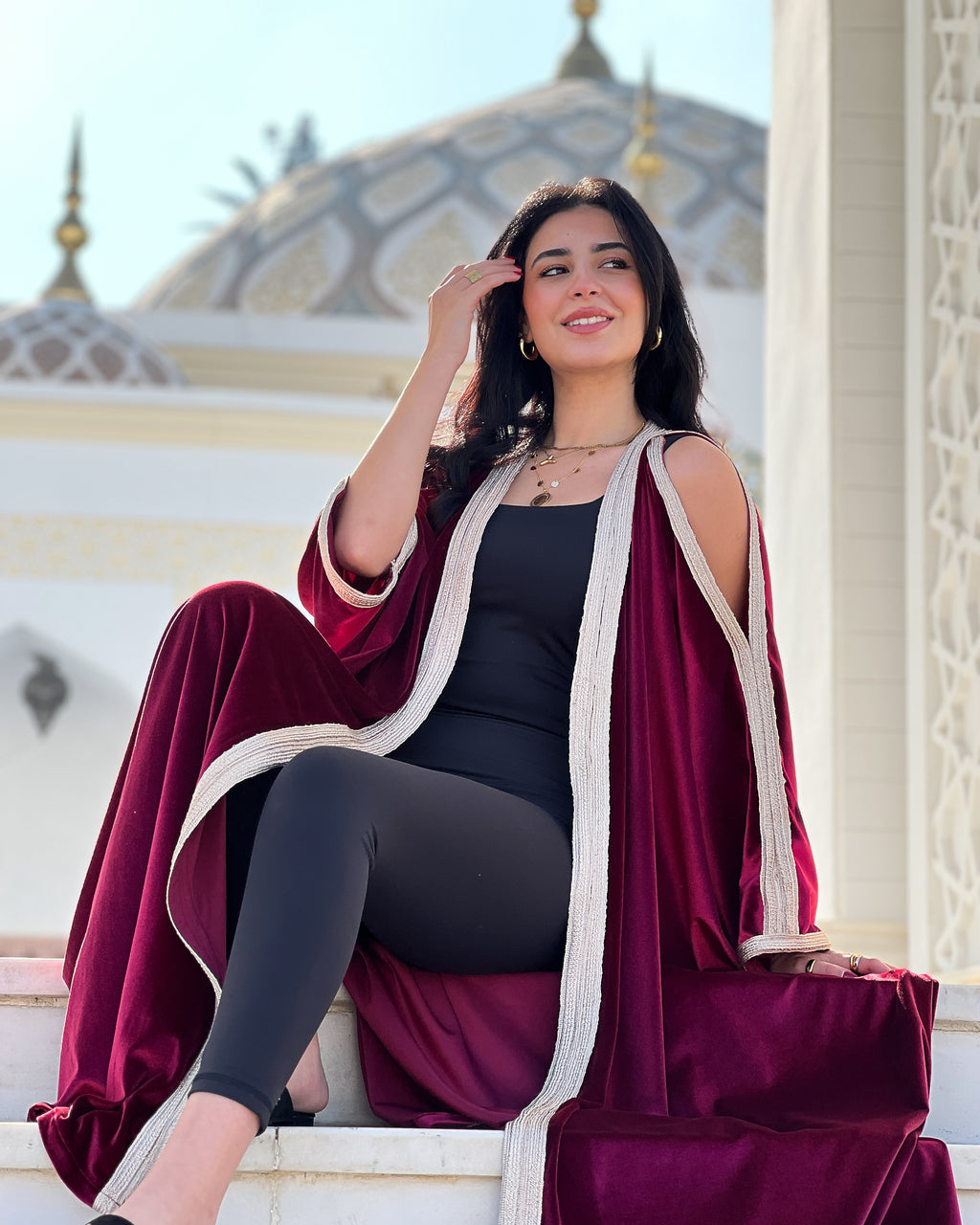 Velveto kaftan