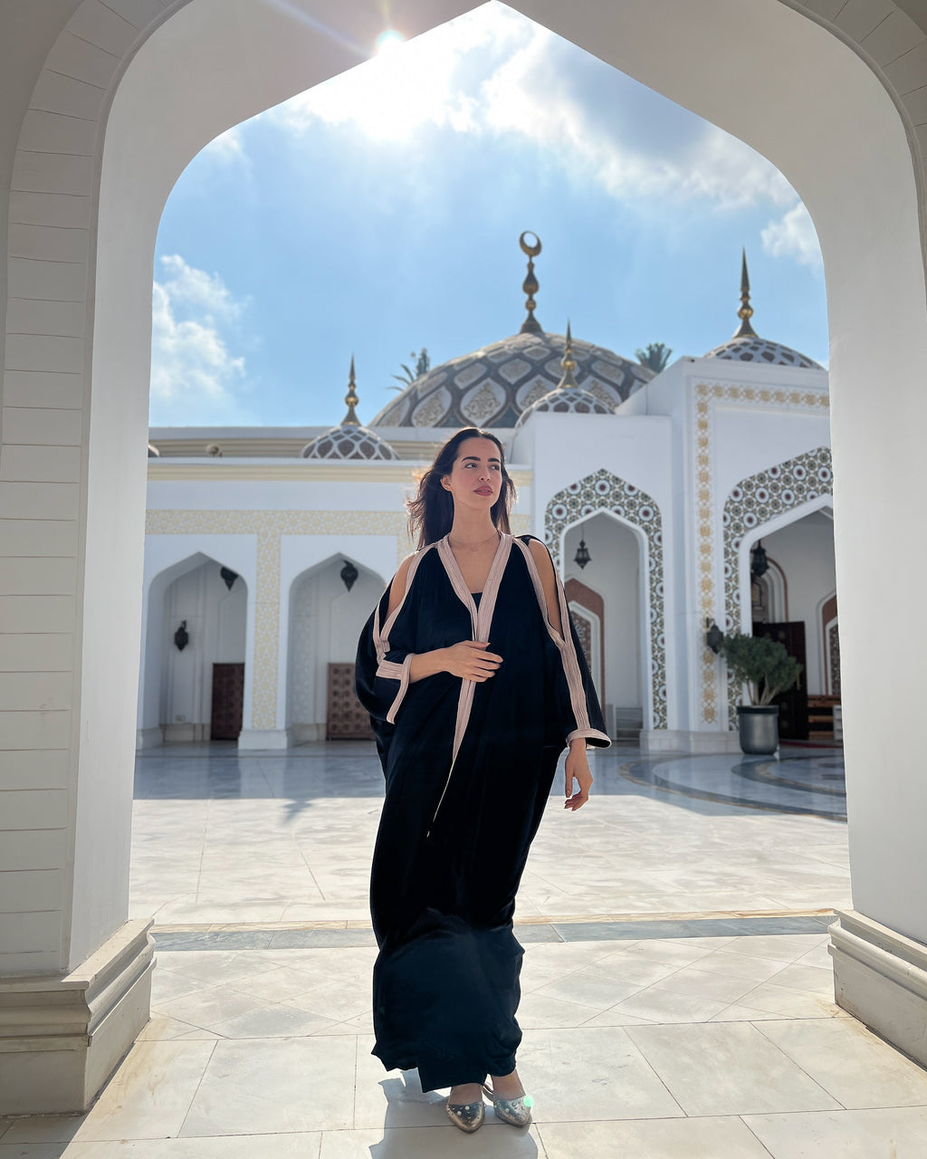 Velveto kaftan
